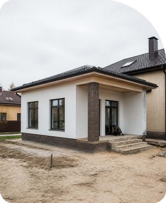 Строительство одноэтажной пристройки в Кимовске от 463860 р. | РадиДОМА-Кмв